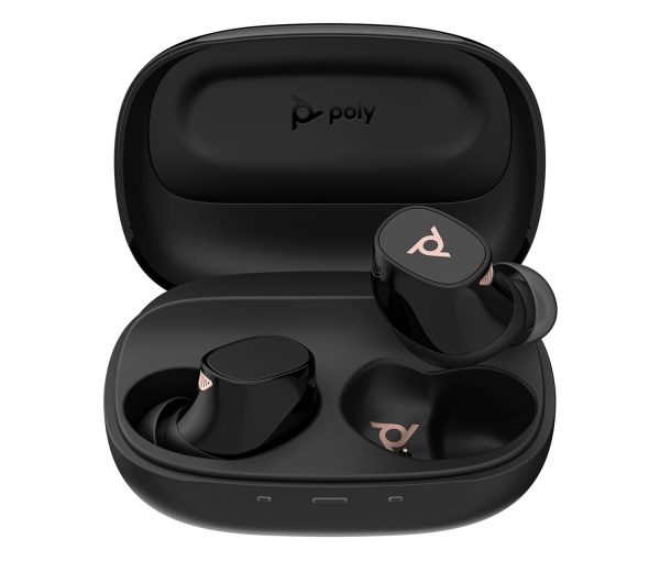 Poly – Voyager Free 20 – True Wireless Earbuds in Black - Adaptive ANC, AI Enhanced Audio and Personalized Comfort - Works with PC/Mobile